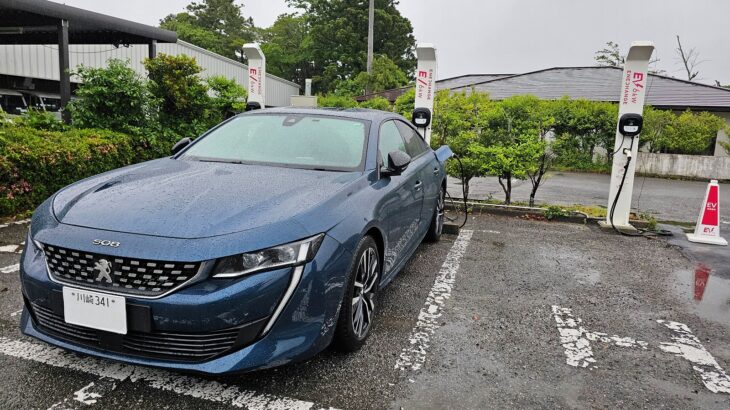 エネチェンジを使ってプジョー508GT Hybridを充電してみる